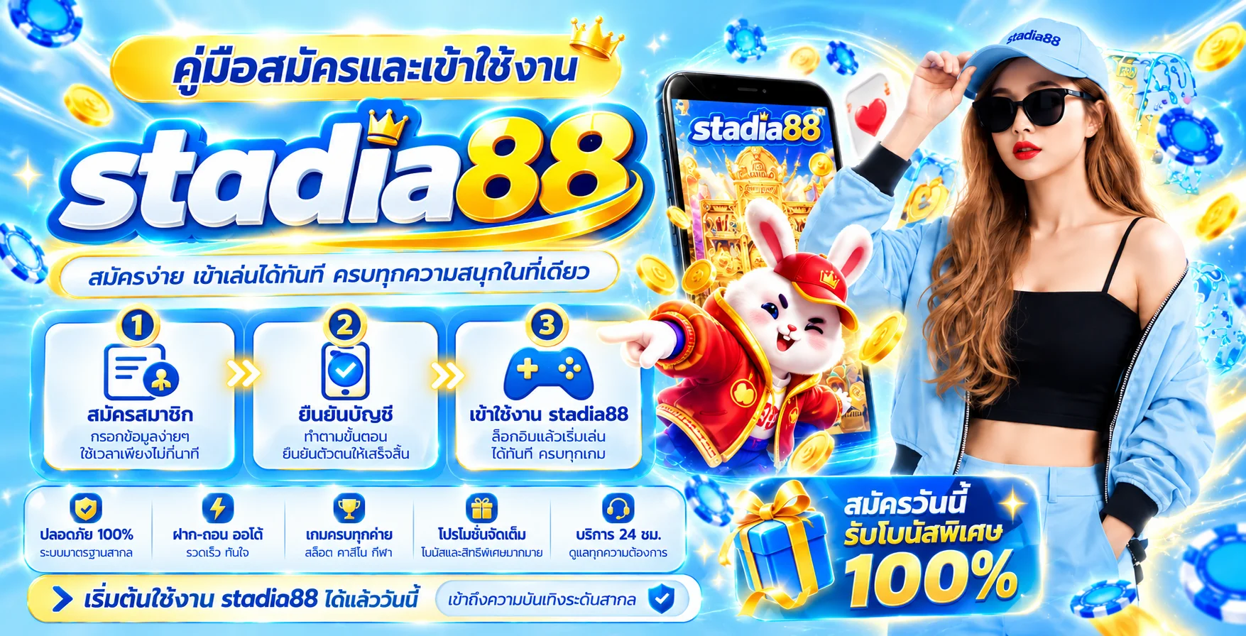 stadia88 วิธีสมัครและเข้าสู่ระบบบนมือถือ